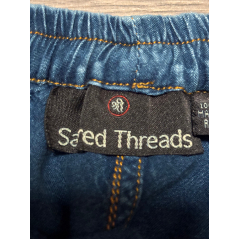 Sacred Threads Patchwork Pants Flowy Boho Hippie … - image 9